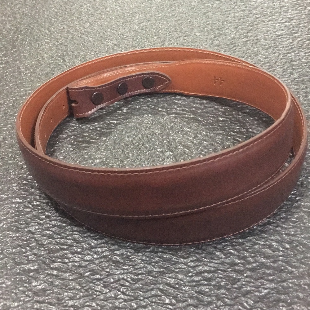 Handcrafted Calfskin NEW Maida's Luxury Mens/Unisex Brown Leather Belt - Size 44 - Picture 2 of 16
